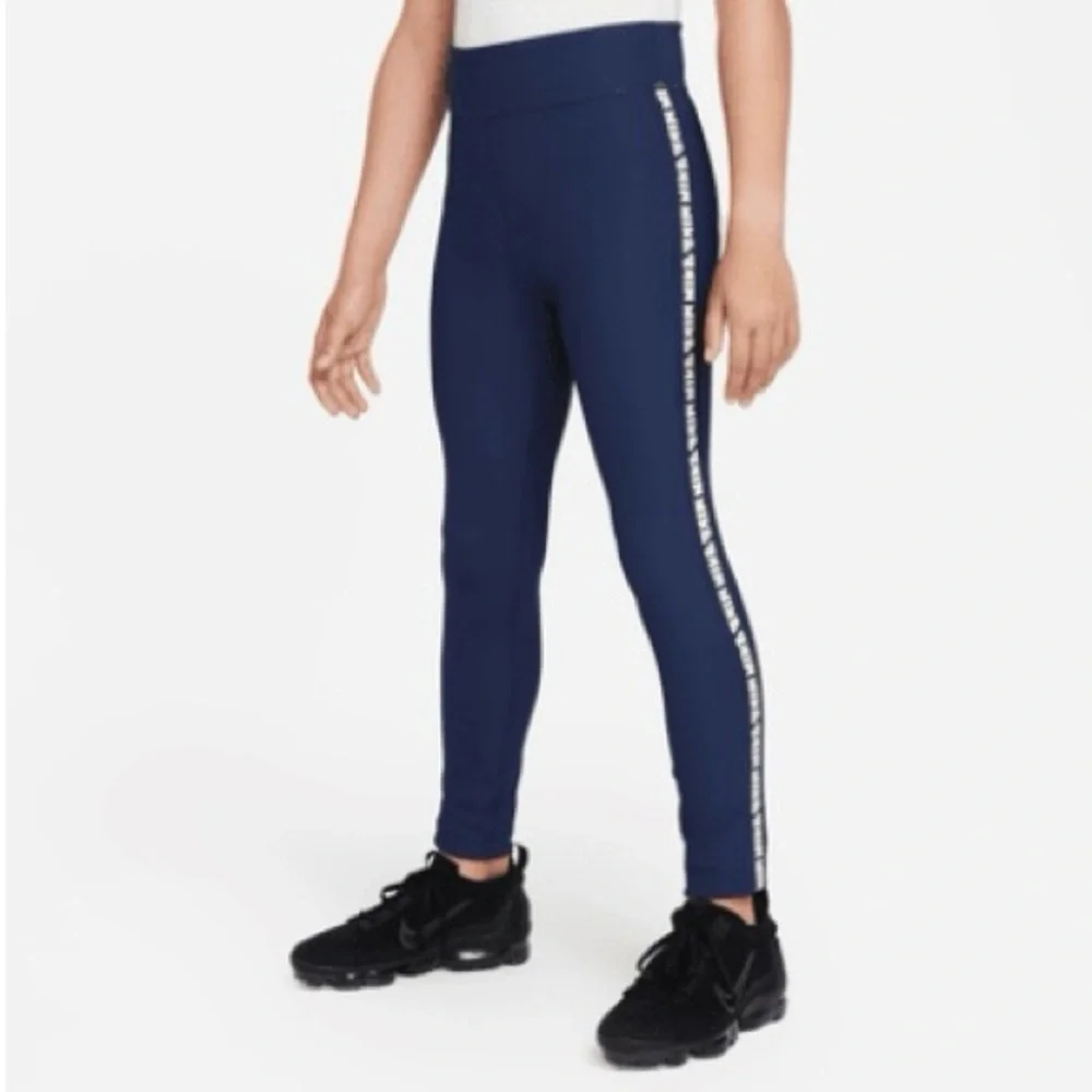 Nike Midnignt Navy Dri-Fit Active Ribbed Leggings NWOT
